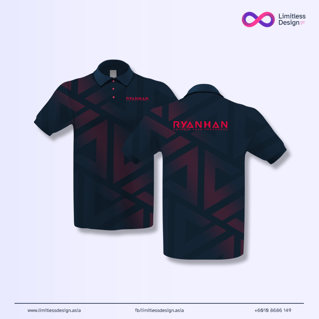 polo shirt design for RyanHan Emcee and Yoyo Performer by Limitless Design