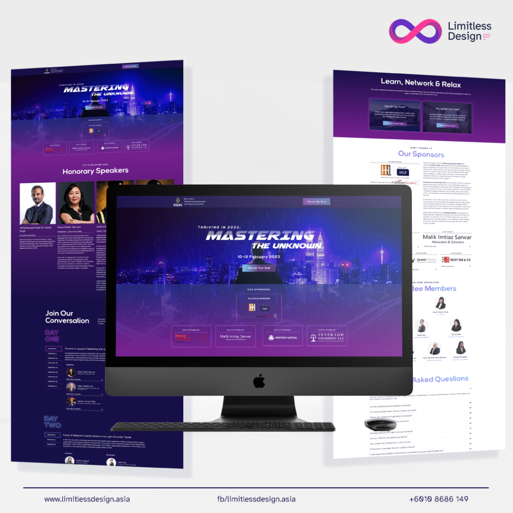 Website Design and Development for NYLPC-Bar Council National Young Lawyers and Pupils Committee by limitlessdesign.asia